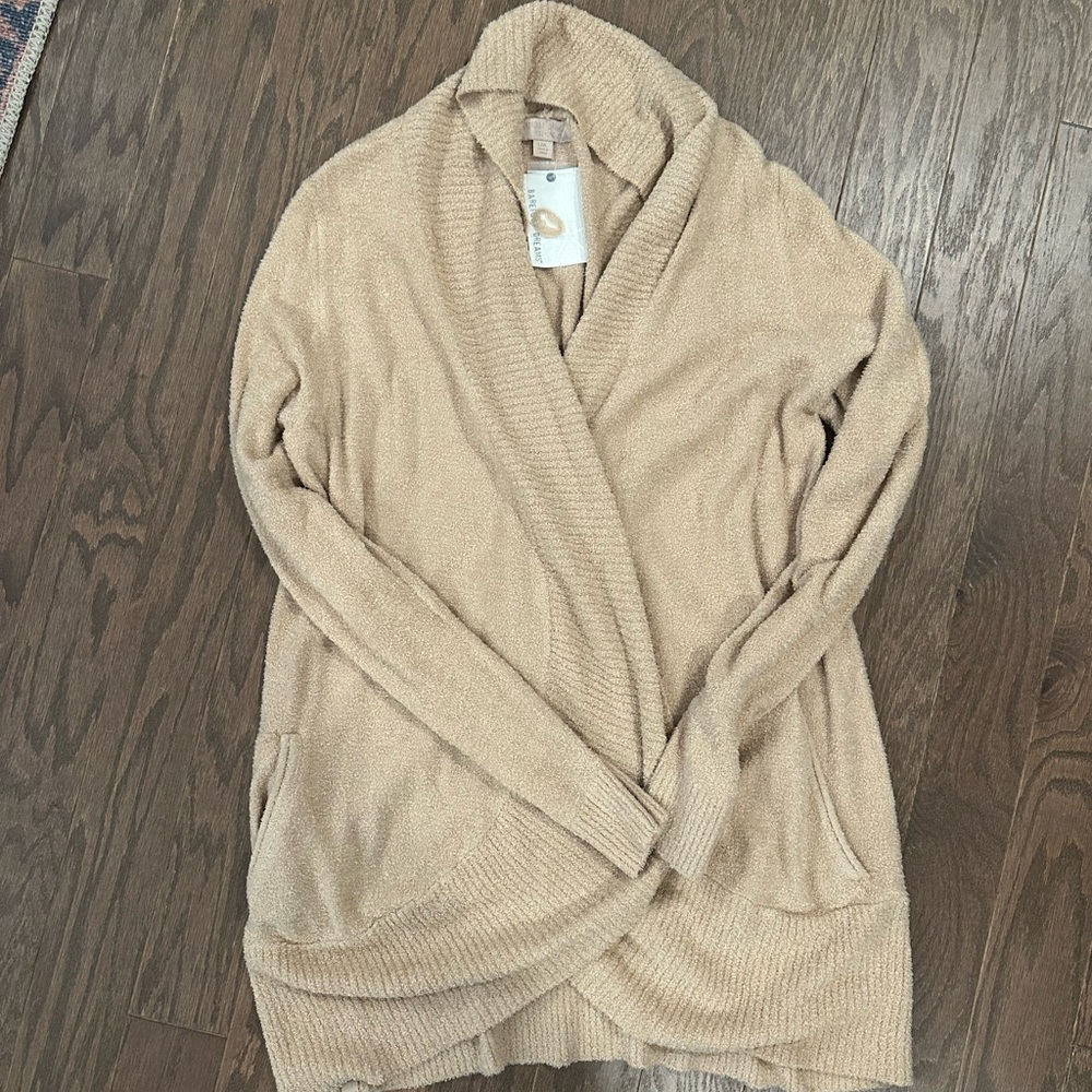 Barefoot Dreams Tan Cozy Chic Lite Circle Cardigan